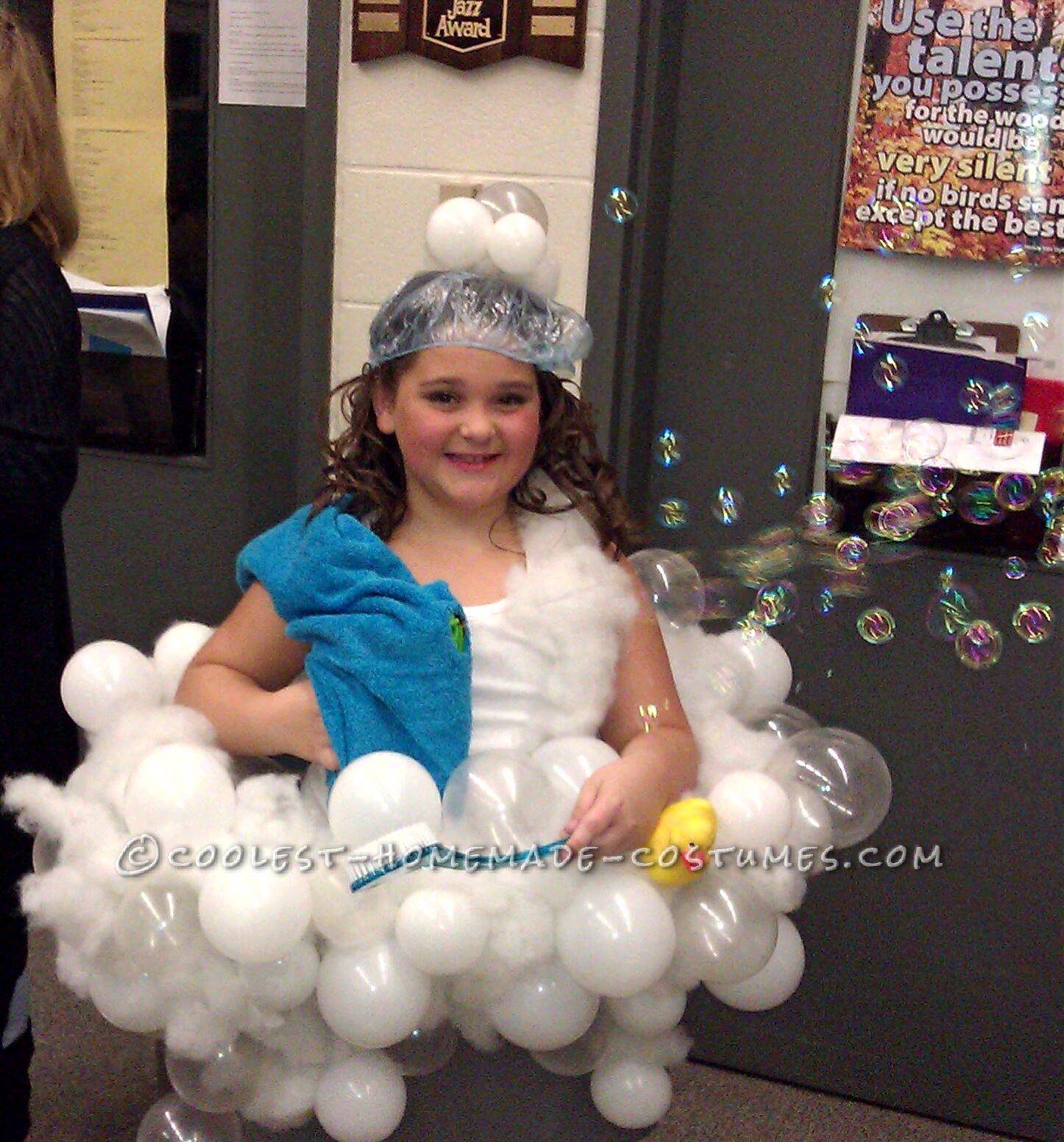 Coolest Homemade Realistic Bubble Bath Costume Idea