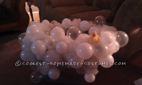Coolest Homemade Realistic Bubble Bath Costume Idea
