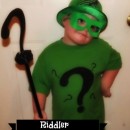 DIY Riddler Costume for 3-Year Old Boy Obsessed With All Things Batman