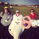 Cheap and Easy All Girl Group Halloween Costume: Rock, Paper, Scissors!