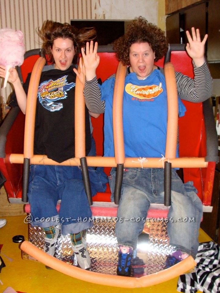 Coolest Homemade Optical Illusion Costume: Roller Coaster!