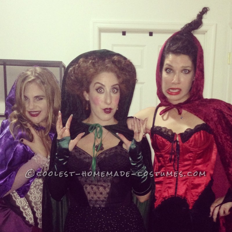 Homemade Sanderson Sisters Group Costume from Hocus Pocus