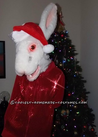 Scary White Rabbit Costume Made from Scratch