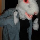 Scary White Rabbit Costume Made from Scratch