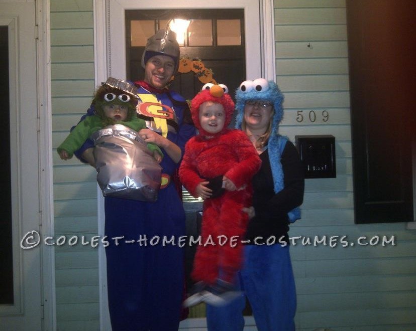 Cool Homemade Sesame Street Family Costume