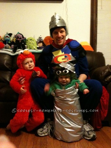 Cool Homemade Sesame Street Family Costume