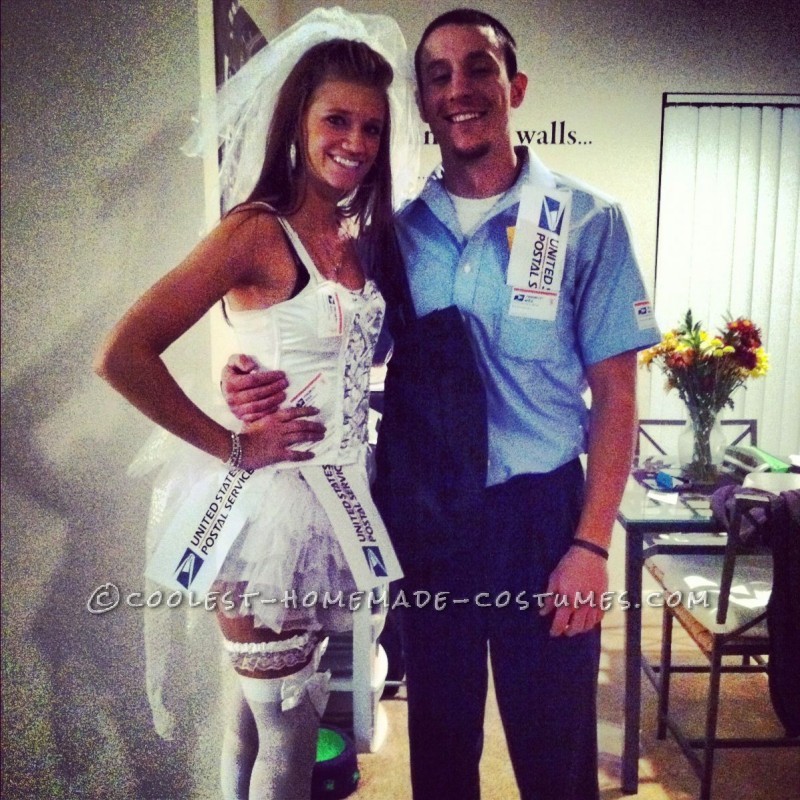 Sexy Mailman and Mail Order Bride Couple Costume