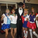 Sexy Sailor Squad and Tuxedo Mask Group Halloween Costume