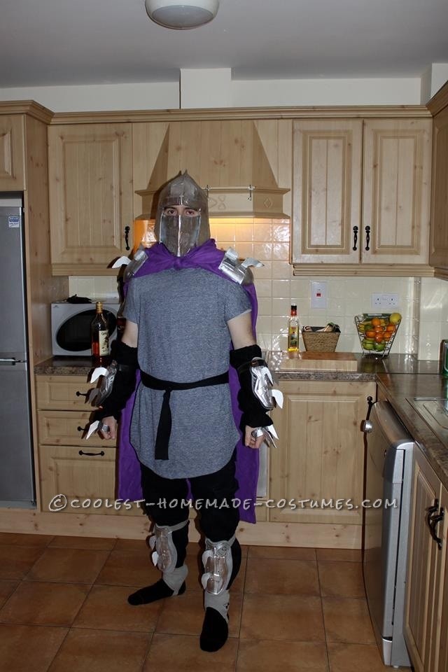 Cool Homemade Ninja Turtle's Shredder Costume Made in 3 Days!