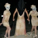 Creepy Homemade Group Costume: Silent Hill Nurses and Pyramid Head