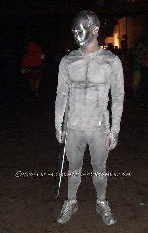 Cool Homemade Silver Surfer Halloween Costume