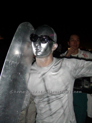 Cool Homemade Silver Surfer Halloween Costume