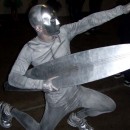 Cool Homemade Silver Surfer Halloween Costume