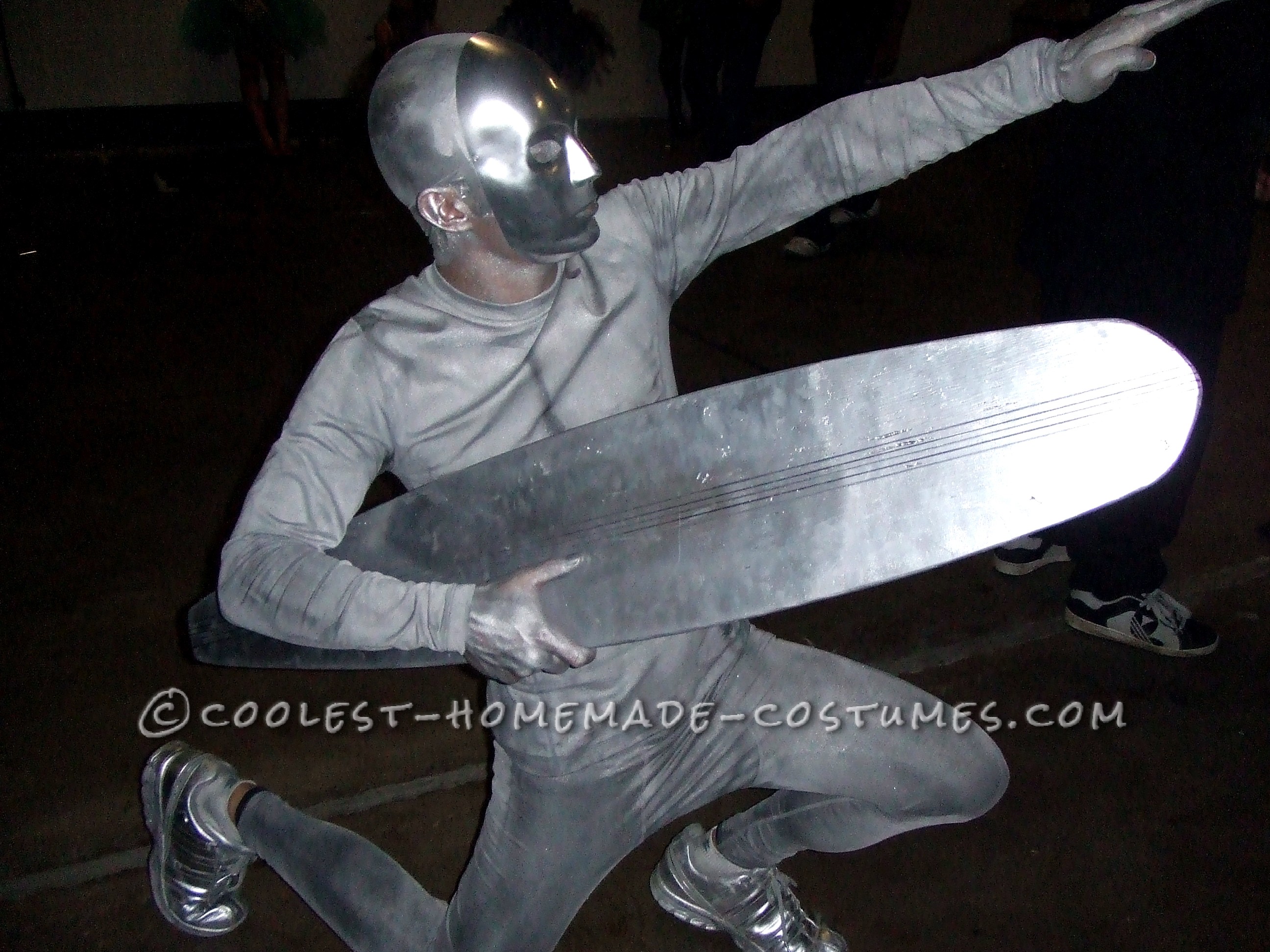 Cool Homemade Silver Surfer Halloween Costume