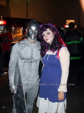 Cool Homemade Silver Surfer Halloween Costume