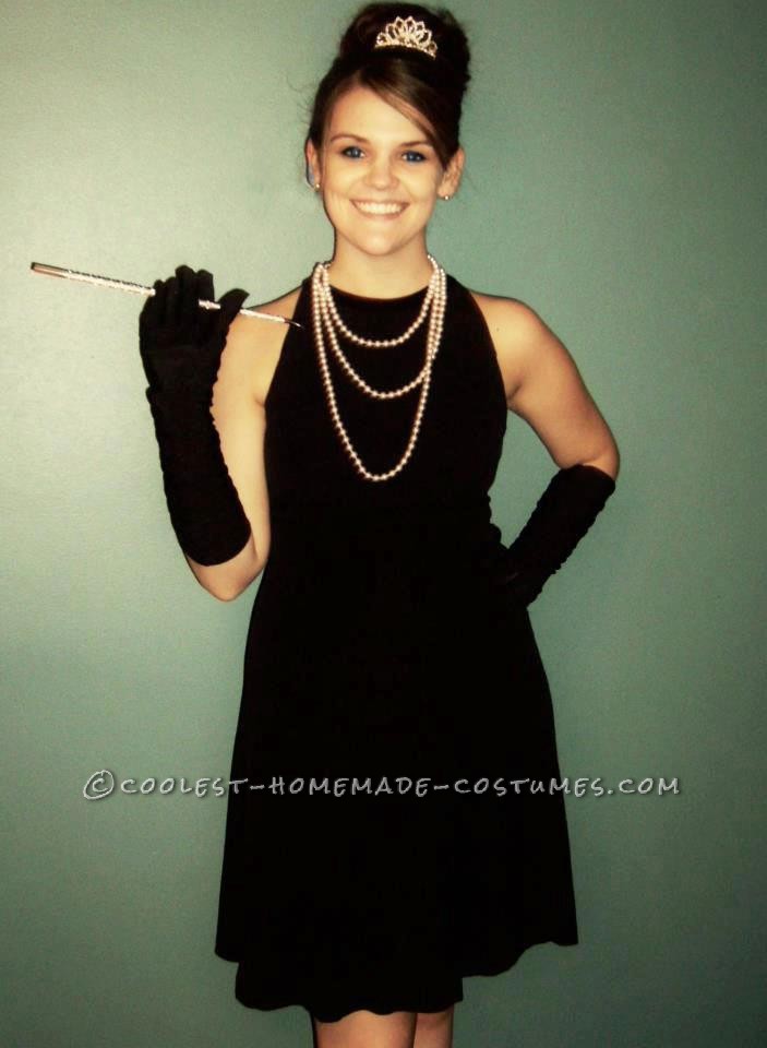 Simple Homemade Audrey Hepburn Costume