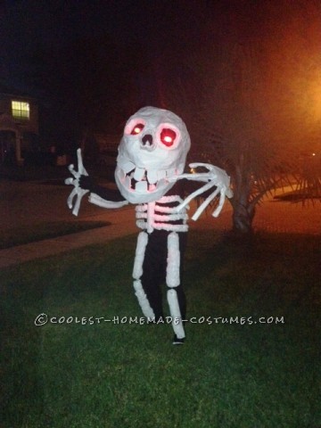 Homemade Skeleton Man Costume