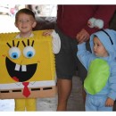 Cool Homemade SpongeBob and Gary to the Rescue Child Couple Costume