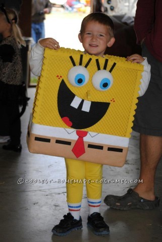 Cool Homemade SpongeBob and Gary to the Rescue Child Couple Costume