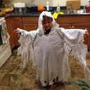 Easy Ghost Costume with a Hood for a Child