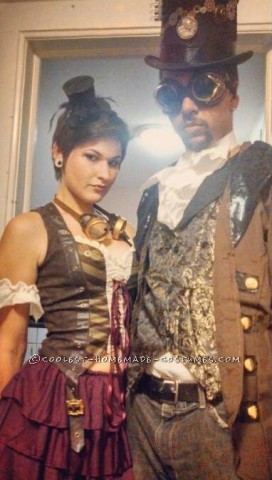 Cool Steampunk Couple Costume