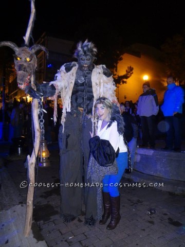 Awesome Homemade Werewolf on Stilts Costume