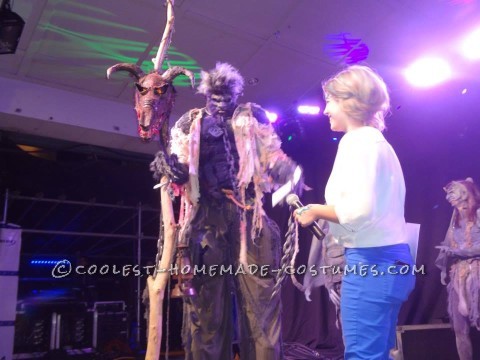 Awesome Homemade Werewolf on Stilts Costume