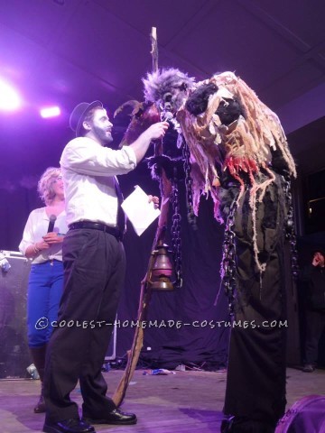 Awesome Homemade Werewolf on Stilts Costume