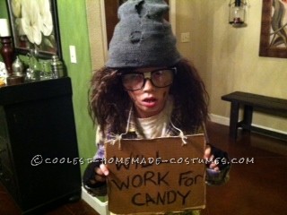Super Easy and Awesome Hobo Costume for a Girl or Boy