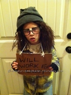 Super Easy and Awesome Hobo Costume for a Girl or Boy