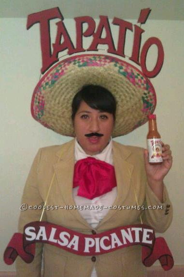 Spicy Homemade Costume Idea: Super Hot Sauce Man from Tapatio