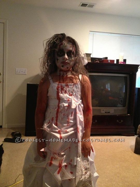 Zombie Bride Costume For Girls