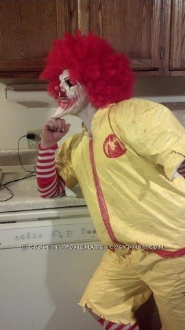 Creepy Dead Ronald Mcdonald Costume