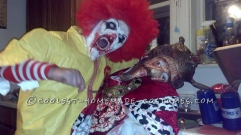 Creepy Dead Ronald Mcdonald Costume