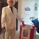 The Colonel and his Bucket of Chicken Homemade Halloween Couple Costume