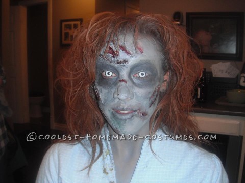Scary Homemade Exorcist Costume and Makeup