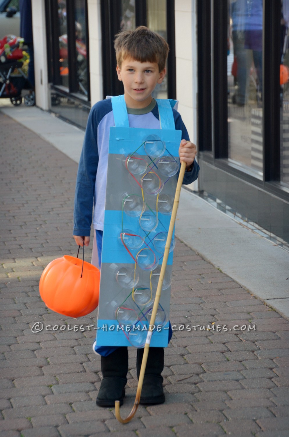 The First Human Rainbow Loom Costume!