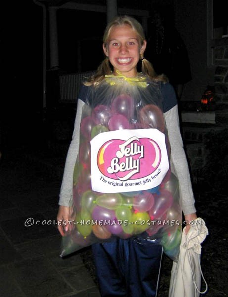 Last-Minute Prize Winning Costume that Cost Nothing: Funny DIY Jelly Belly Costume