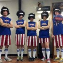 Funny Homemade Group Costume Idea: The Harlem Globetrotters