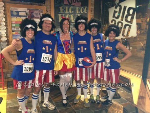 Funny Homemade Group Costume Idea: The Harlem Globetrotters