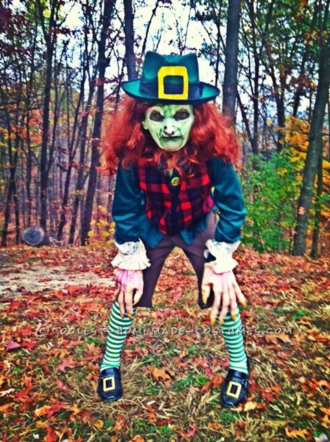 Coolest Homemade Leprechaun Child Costume