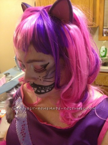 Fully Homemade Mad Cheshire Cat Costume