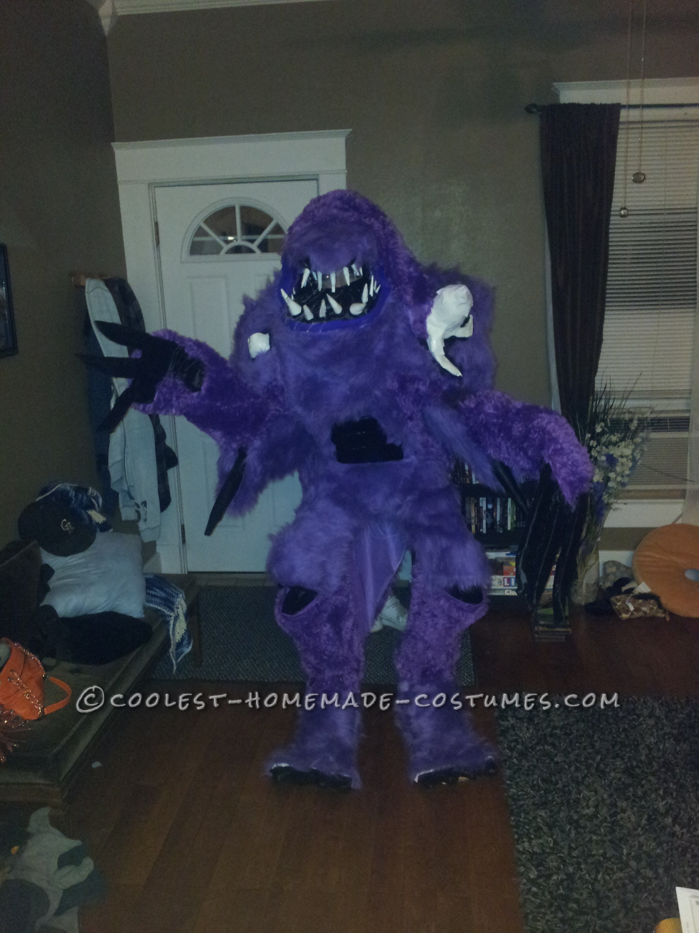 Awesome Homemade Purple People Eater Costume
