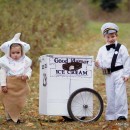 Vintage Good Humor Couple Costume: Ice Cream Man Ice Cream Cone