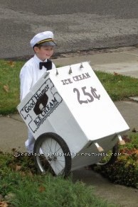 Vintage Good Humor Couple Costume: Ice Cream Man Ice Cream Cone