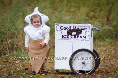 Vintage Good Humor Couple Costume: Ice Cream Man Ice Cream Cone