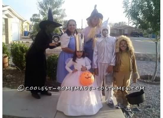 Fun Homemade Wizard of Oz Family Costume