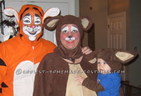 Tigger, Kanga and Roo Family Group Costume: An Epic Tail