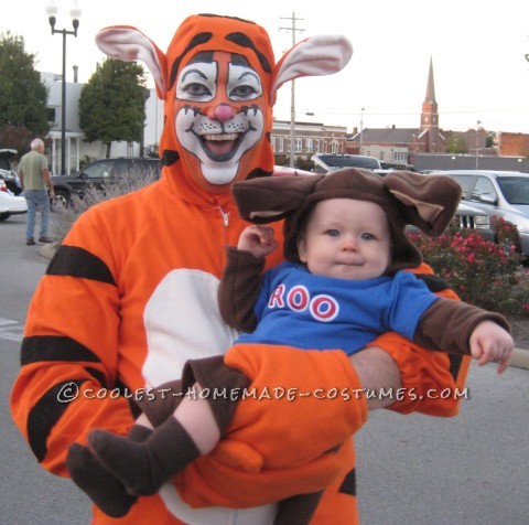 Tigger, Kanga and Roo Family Group Costume: An Epic Tail