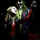 Unique Harley Quinn and Joker Couple Costume (Motorcycle Theme)